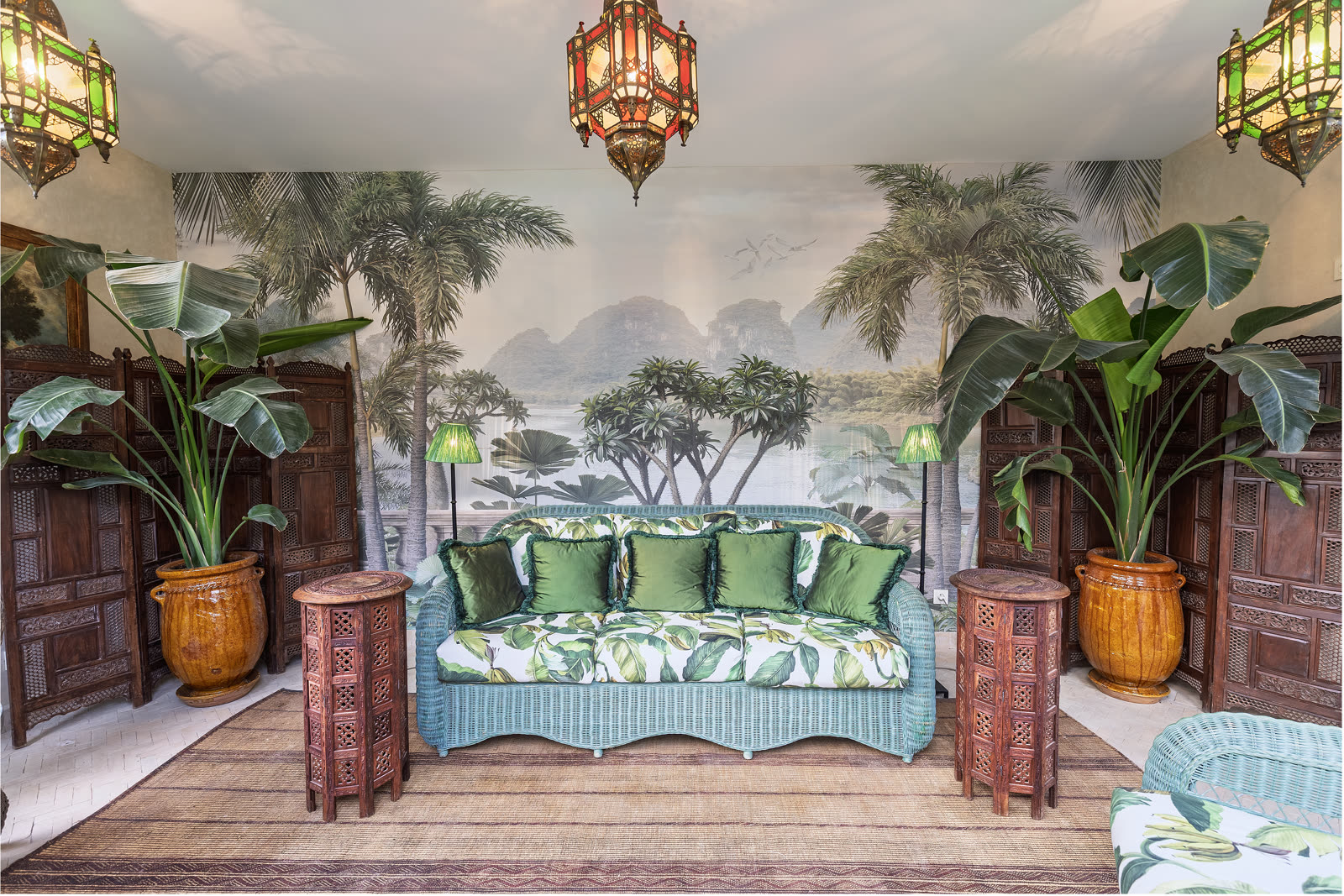 Salon d'été de la Villa El Moughani