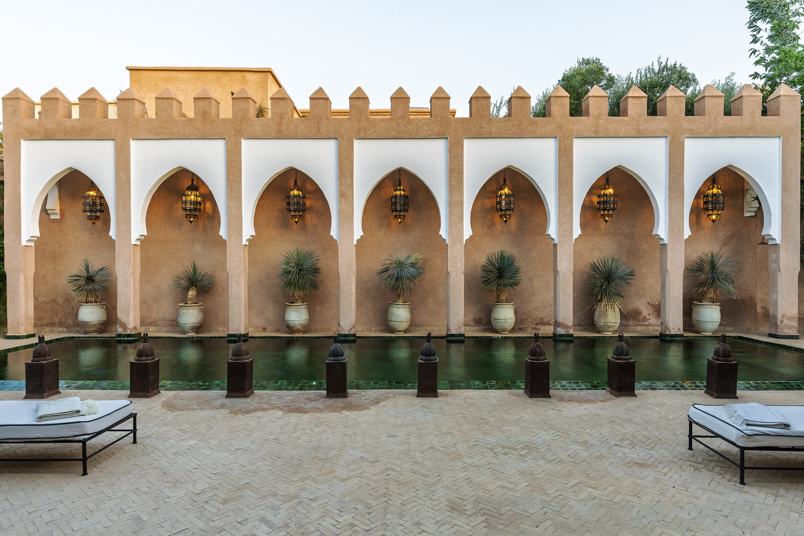 Galerie à arcades de la Villa El Moughani